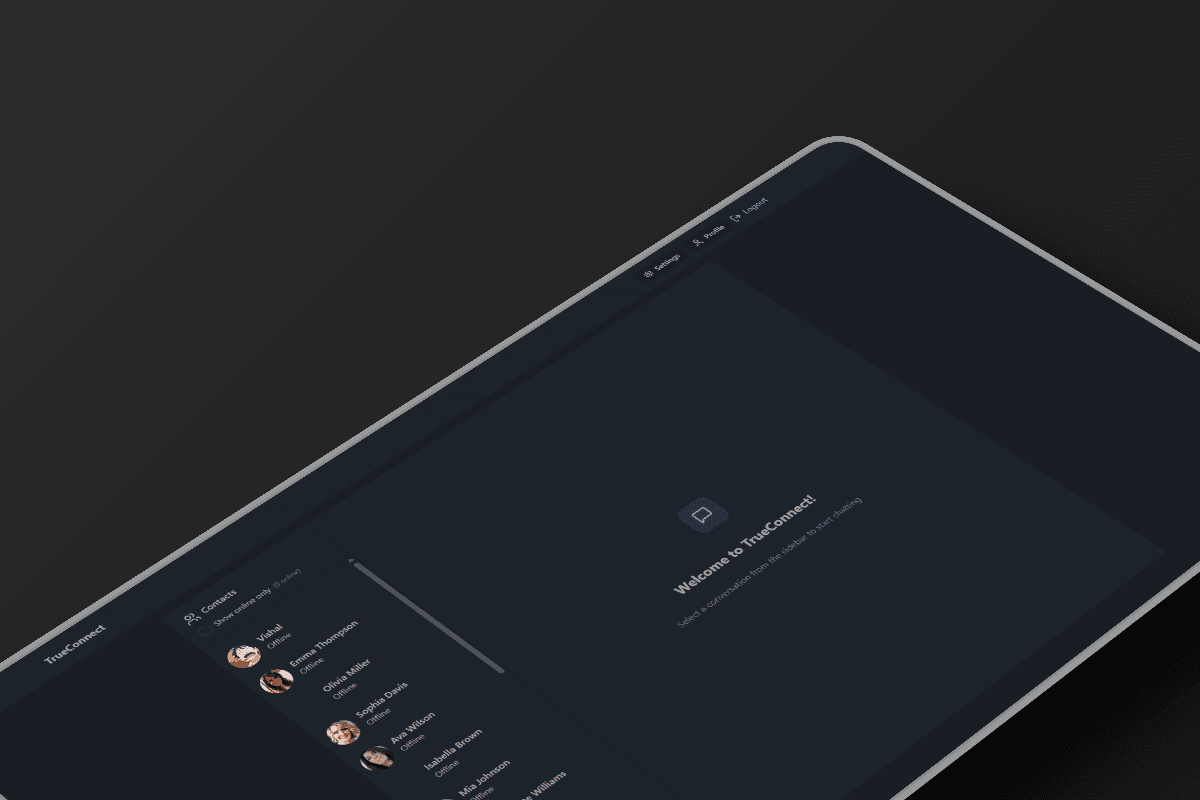 TrueConnect – Real-time Chat App